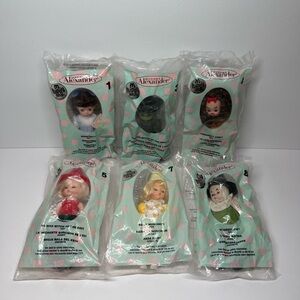McDonald’s Happy Meal Madame Alexander Lot 6 Wizard of Oz Dolls 2007 New in Bag